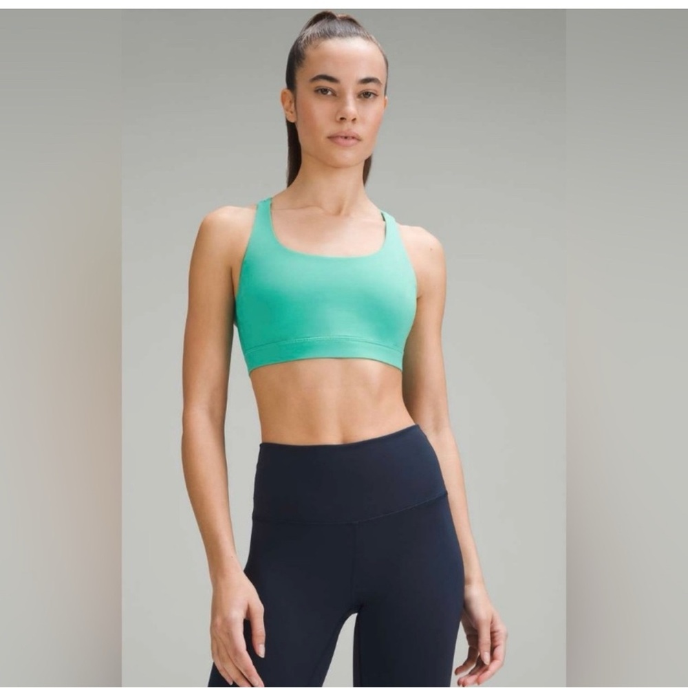 Lululemon Energy Longline Sports Bra Paradise Green Size 6